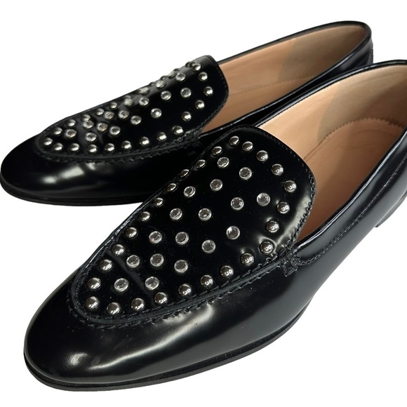 J. Crew Studded Leather Academy Loafers Size 6 - Picture 2 of 8